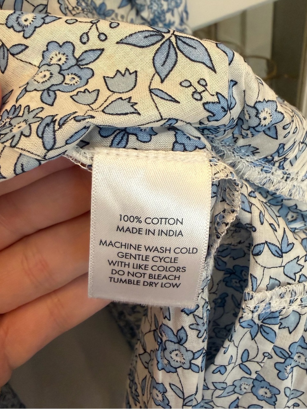 NWOT Lake Eloise Tiered dress in Delft floral print - Picture 6 of 6